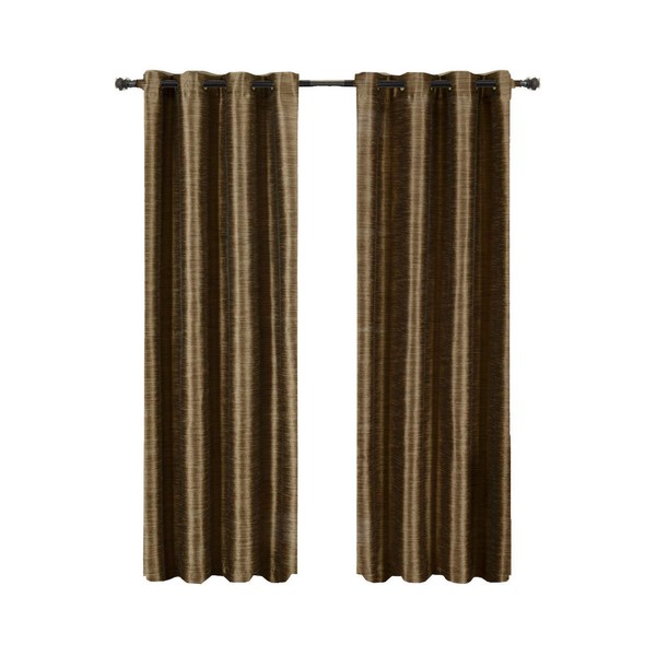 Royal Hotel Bedding Geneva Multi-Layer Coffee-Brown Grommet Blackout Window Curtain