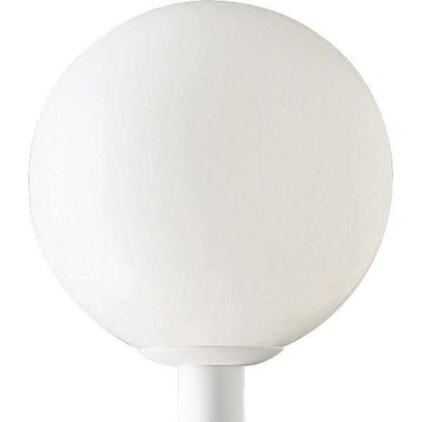 Progress Lighting P5436-60 Acrylic Globe Outdoor, 14-Inch Diameter x 15-Inch Height, White