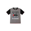 Boy's Not Sleeping Just Recharging Short Cotton Pyjamas Grey Red