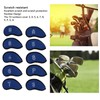 10 PCS Golf Club Head Covers Golf Iron Pole Net