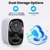 2025 Upgraded 2K Security Cameras Wireless Outdoor, Free Cloud Storage,