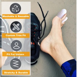 Big Toe Cap with Holes - 20 Pcs Breathable Toe Protector Toe Cover Sleeves, Provides Relief from Missing or Ingrown Toenails, Corns, Blisters, Hammer Toes, Reduce Friction, Protect Big Toe