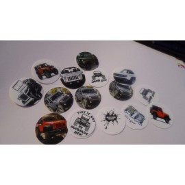 Unbranded Pre Cut One Inch Bottle Cap Image AUTOMOBILE JEEP  Free Shipping - photo, 15 images