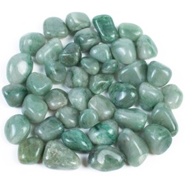 Crocon 1LB Green Jade Tumbled Stones and Crystals Bulk 2000+ Carats Natural Crystal Kit for Reiki Healing Crystal Polished, Tumble Stones, Chakra Balancing, Reiki Gift, Home Decor Size : 20mm