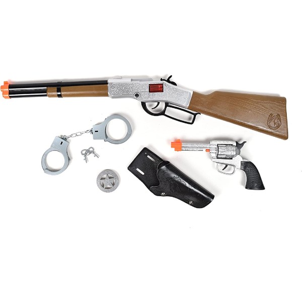 Wild West Cap Play Gun Toy Blaster Play Set –