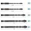 11-pc Carbide Masonry Concrete Drill Bit Set for Stone Tile