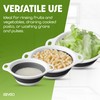 Gevoli Collapsible Colanders (3 Pack Set) Food Strainers with Over-Sink