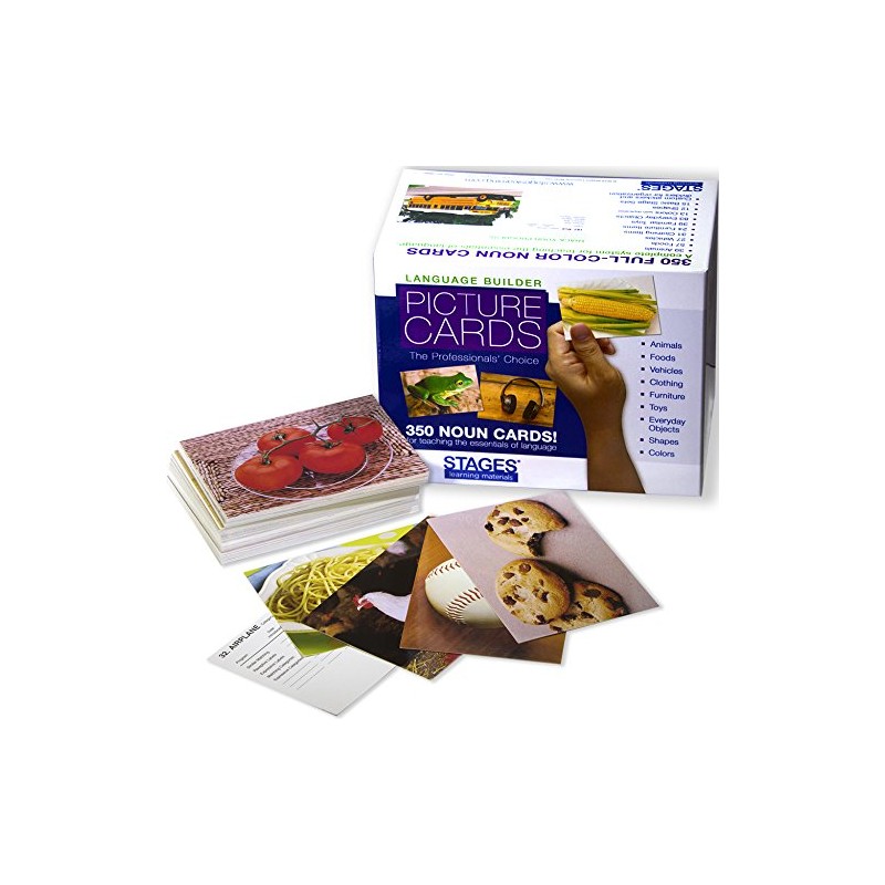 Stages Learning Materials Language Builder Picture Noun Flash Cards Photo