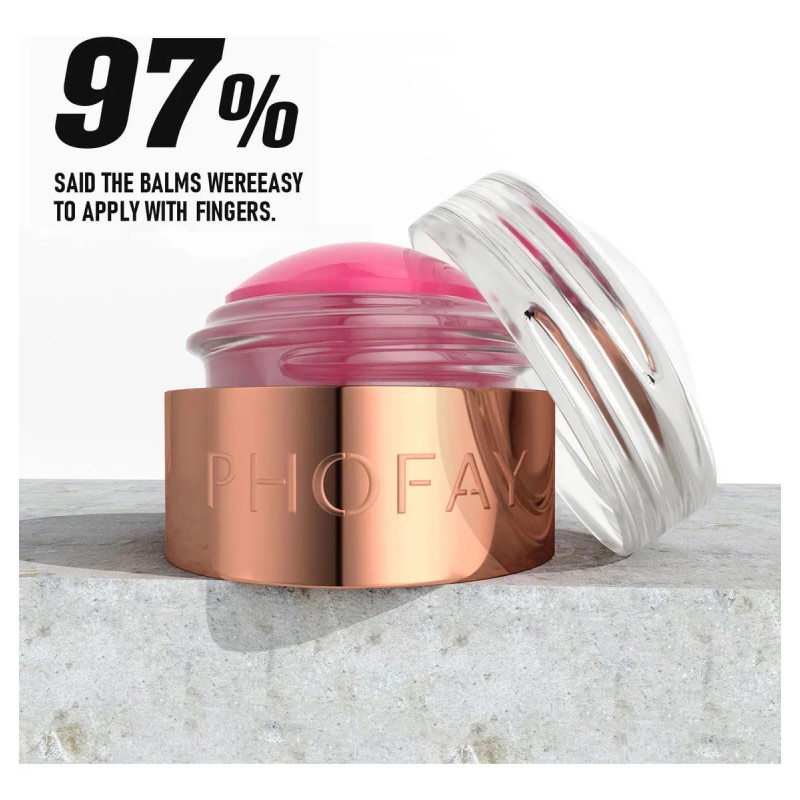 Phofay Rubor Sombra Labial 2in1 8tono Duración12h Maquillaje