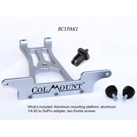 ColMount Mount Platform for Original DJI RC Controller for Mini 3 Pro, Air 2S, Mavic 3 as Bike, Boat, Motorcycle, ATV, and Tripod Mount w/Male 1/4-20 Adapter Compatible with GoPro Mounts - RC1PAK1