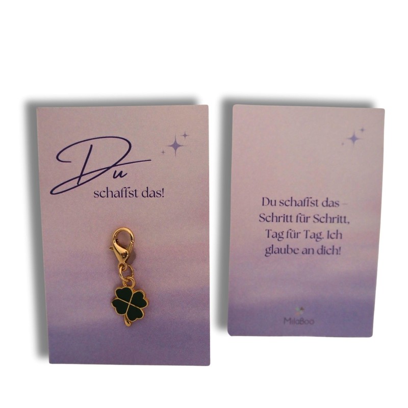 Milaboo® Lucky Charm with Clover Pendant, You can do it,