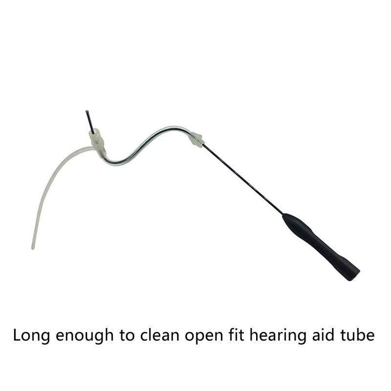 Open Fit Hearing Aid Tube Cleaning Tool Earpiece Earmold Hearing
