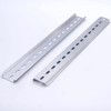 Taiss 3 Pcs DIN Rail Slotted Aluminum RoHS 35mm Wide,