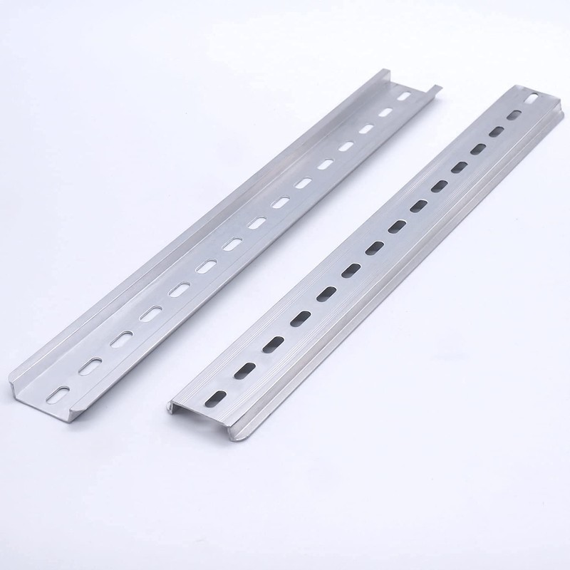 Taiss 3 Pcs DIN Rail Slotted Aluminum RoHS 35mm Wide,