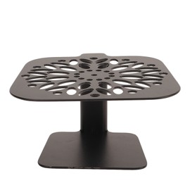 Coffee Weighing Rack Carbon Steel Adjustable Height Waterproof Scale Rod Protection Stand for Coffee Machine Black Round Holes