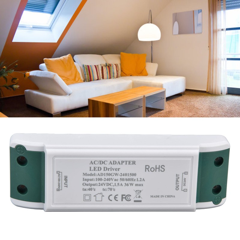 LED Driver 24V DC 1.5A 36W LED Power Supply Constant