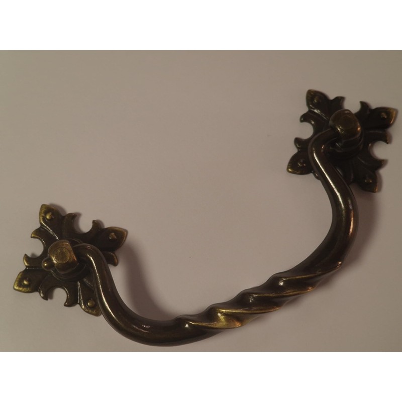 Universal Hardware Brass Solid Vintage Cabinet Handle Drawer Drop Swan