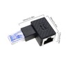 ECSiNG 2PCS RJ45 Ethernet Adapter 90 Degree RJ45 Male to