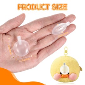 Nogeqi 50 Stück Quietscher zum Einnähen 37mm, Spieluhr zum Einnähen Rasseleier Hundespielzeug Quietschend Rassel Baby Transparent Squeakers für Hunde Spielzeug Haustiere Geeignet