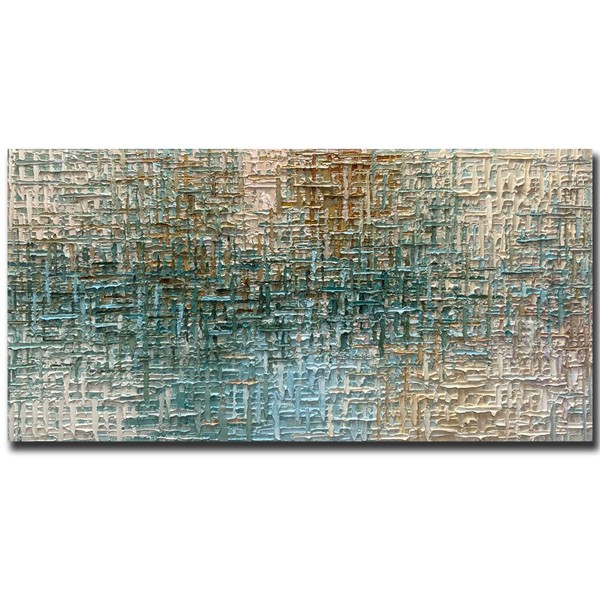 V-inspire Art,24x48 inch Abstract Oil Painting, Modern Home Canvas Painting Decoration, Abstract Mural Painting