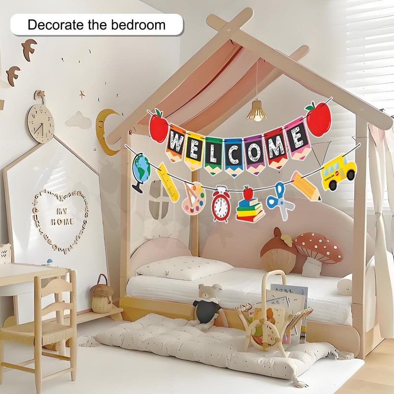 Quixorblex Welcome Back to School Banner Set Classroom Decor First
