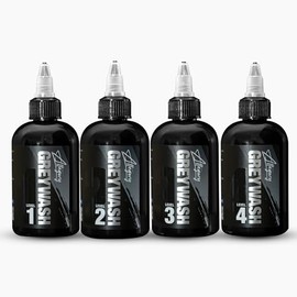 Allegory Greywash Tattoo Ink Set 4oz – Premium Professional-Grade Signature Greywash Shades for Smooth, Vegen Friendly, Crafted in The USA, Consistent Tattooing (Set of 4 Bottles)