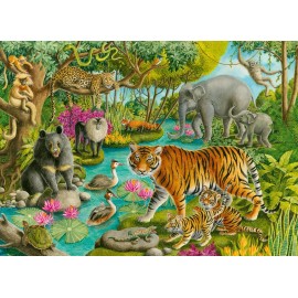 Ravensburger 60-Piece Animals of India Jigsaw Puzzle for Kids | Sturdy,...