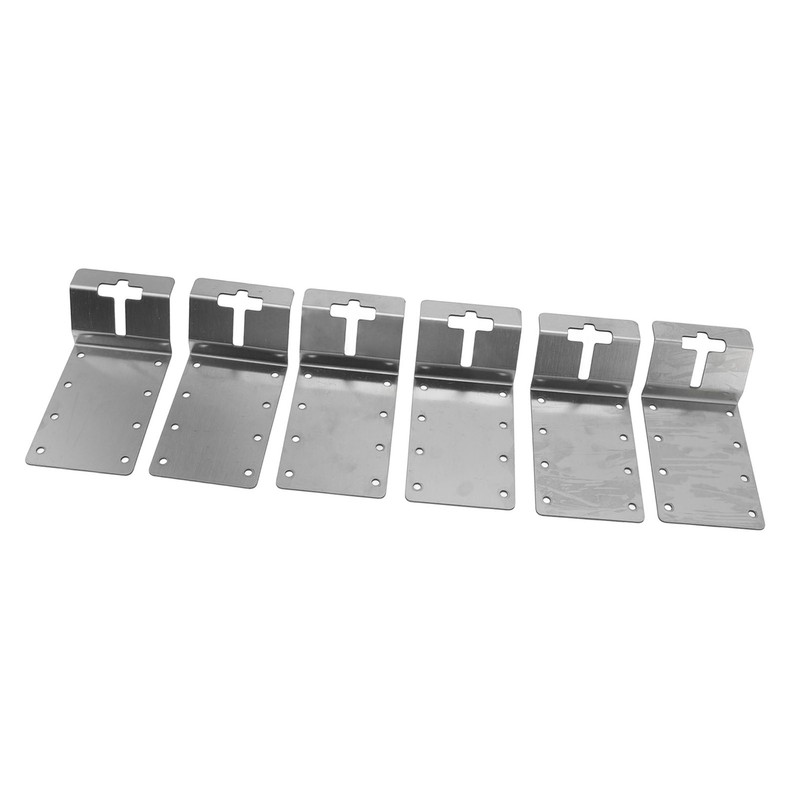 6PCS T Post Bracket 3 Inch Heavy Duty Carbon Steel