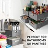 Simple Houseware 2 Tier Bathroom Organizer Tray Pull-Out Sliding Drawer,