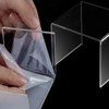 AUFIKR Clear Acrylic Display Risers, 3 Pieces Showcase Shelf for