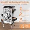 Salon Trolley Cart on Wheels, Multifunction 5 Drawer Hair Stylist