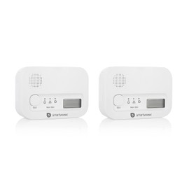 Smartwares FGA-13042 Carbon Monoxide Detector with Display and LED Indicators Test Button FGA-13042 Set of 2