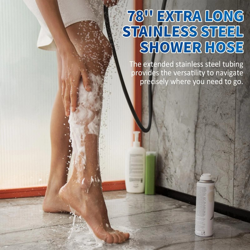 Luxsego Dual Rain Shower Head with Handheld Spray Combo, 8.8