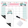 Truck Large Magnetic Calendar for Fridge Dry Erase Board for