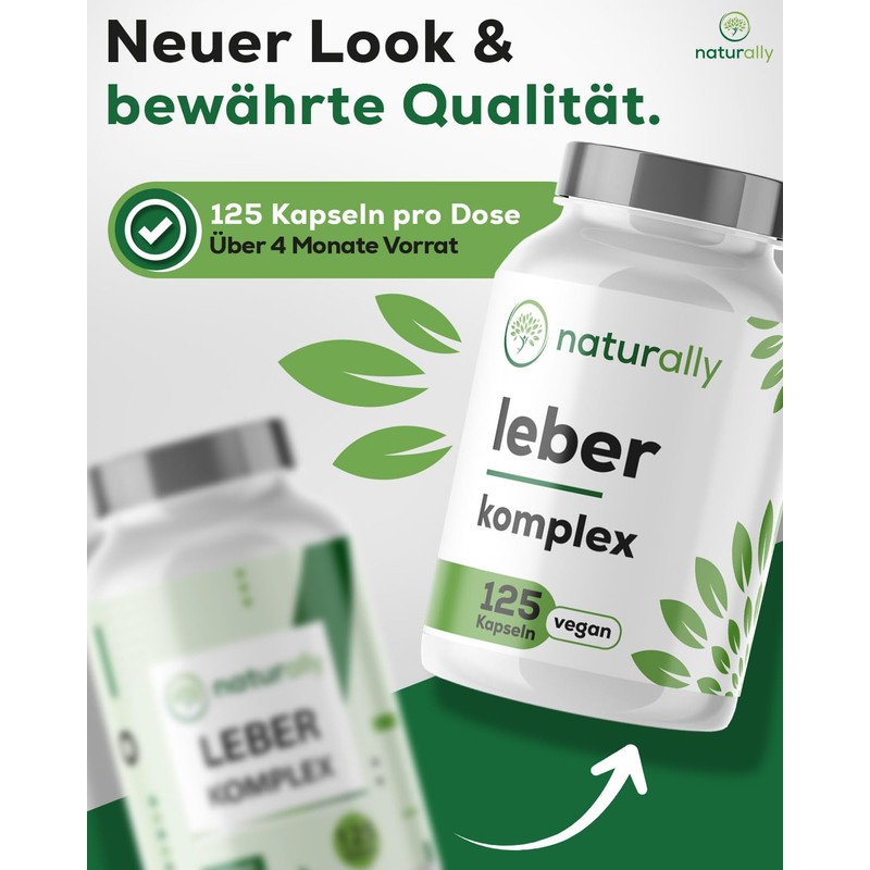 Natural Liver Complex Capsules with Milk Thistle High Dose, Artichoke,