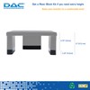 DAC Stax Leg Block Kit for Height-Adjustable Rectangular Monitor Stand,