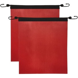 Eastlake Oversize Load Flags and Banner Kit for Trucks - Includes 18 X 84 Bungee Mesh Oversize Load Sign, 2 Safety Flags with Bungees, and 4 Safety Flags with Grommets, 18x18 inches