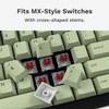 Glorious Alpine Forest GPBT Gradient Keycaps, 135-Key PBT Keycap Set,