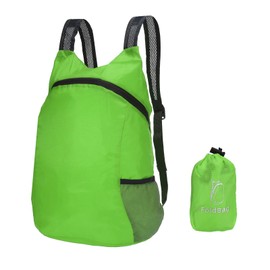 PATIKIL Hiking Backpack, 15L-20L Packable Lightweight Backpack Daypack Small Foldable Outdoor Camping Cycling Backpacking Shoulder Bag, Green