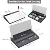 Varhomax Glass Desk Buddy Whiteboard with Storage