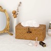 BTSKY Household Rectangular Seagrass Facial Tissue Box - Decorative Woven