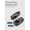 TECART key fob cover case with keychain,Zinc alloy key case,3/4