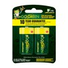 GoGreen Power (24004) Eco Friendly Alkaline D Batteries - No