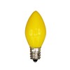 Box of 25 Light Bulbs - Opaque Yellow, Steady Burning,