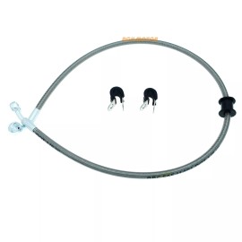 R&C New Rear Braided Brake Hose Line For Can-Am Outlander 570 2016 - 2017