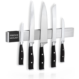 Cucino Refrigerator Magnetic Knife Strip - Steel Magnetic Knife Holder for Refrigerator