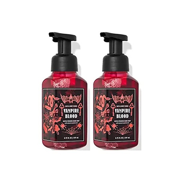 Bath & Body Works Vampire Blood Gentle Foaming Hand Soap 8.75 Ounce 2-Pack (Vampire Blood)