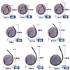 FishTrip Inline Circle Hooks Saltwater - Fishing Catfish Hooks 25pcs