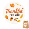 Thanksgiving Thank You Favor Stickers: 120 Fall Paper Stickers