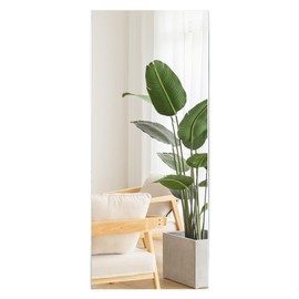 Unbreakable Glassless Mirror Ultra Light Shatterproof Wall Mounted Large Mirror for Dance Studio and Bedroom,0.04mm Nano Film, 30" x 40" Gold